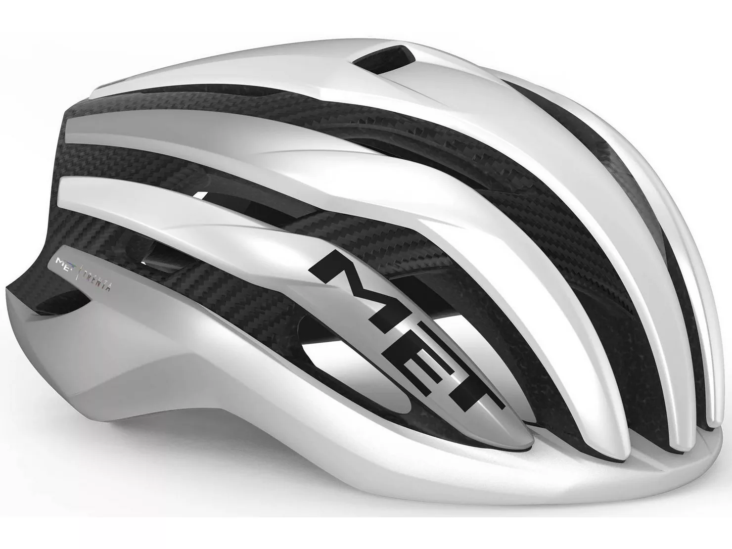 MET Trenta 3K Carbon MIPS Helmet Silver